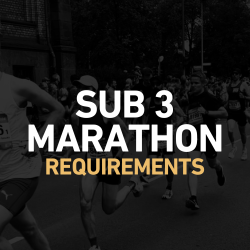 Requirements to run a marathon under 3 hours