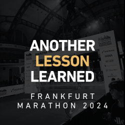 Eine weitere Lektion gelernt - Frankfurt Marathon 2024