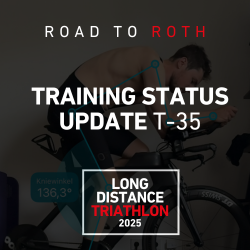 My first long distance triathlon 2025 – Training Status Update T-35